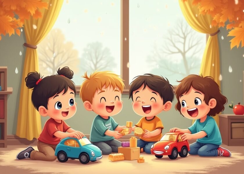 أطفال يقومون بنشاط تعليمي منزلي باستخدام الأوراق والألوان لتطوير المهارات الإدراكية في مرحلة ما قبل المدرسة. أفضل 10 أنشطة تعليمية لأطفال مرحلة ما قبل المدرسة لتطوير مهاراتهم