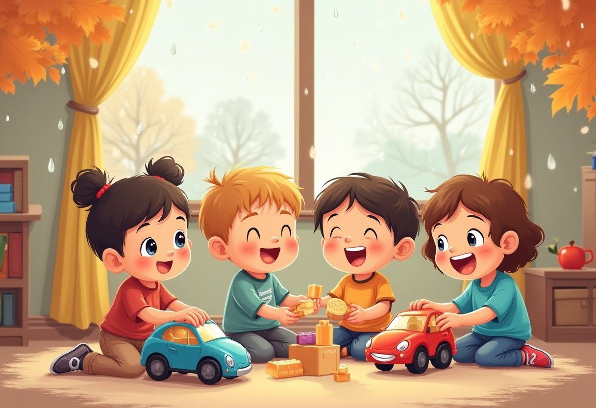 أطفال يقومون بنشاط تعليمي منزلي باستخدام الأوراق والألوان لتطوير المهارات الإدراكية في مرحلة ما قبل المدرسة. أفضل 10 أنشطة تعليمية لأطفال مرحلة ما قبل المدرسة لتطوير مهاراتهم