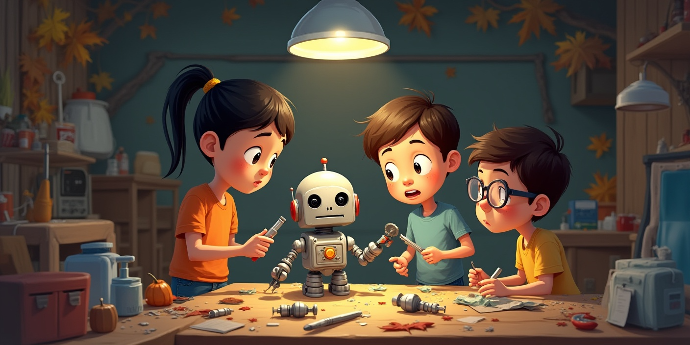 15 طرق إبداعية لتعليم الأطفال في مرحلة ما قبل المدرسة من خلال اللعب والتجربة طفل يقوم ببناء روبوت باستخدام قطع إلكترونية بجانب جهاز كمبيوتر، ضمن أنشطة تعليمية تفاعلية في مرحلة ما قبل المدرسة طفل يقوم ببناء روبوت باستخدام قطع إلكترونية بجانب جهاز كمبيوتر، مما يعزز التعلم العملي والتفاعلي في مرحلة ما قبل المدرسة