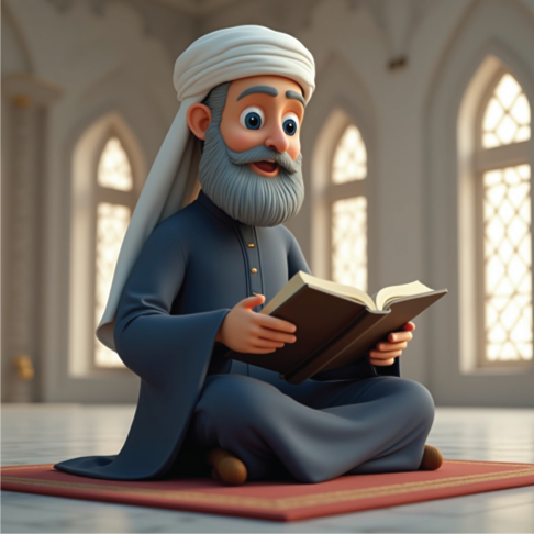 شيخ يقراء القران الكريم من منصة فلومستر كيدز منصة تعليميمية عربية مهمة لكل بيت