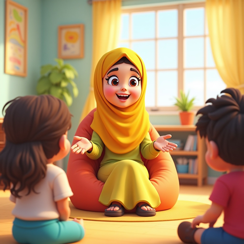 يومي في روضتي الأسبوع الثالث اليوم الأول اطفال يستعدوون للذهاب للمدرسة