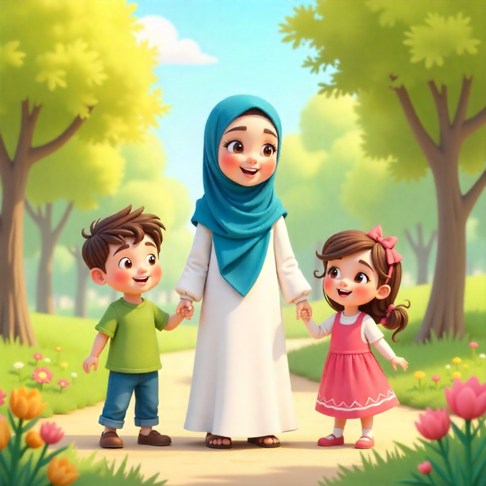 حديث الأم من الاحاديث النبوية الشريفة من فلومستر كيدز اكبر منصة لتعليم اللغة العربية للناطقين وغير الناطقين بها