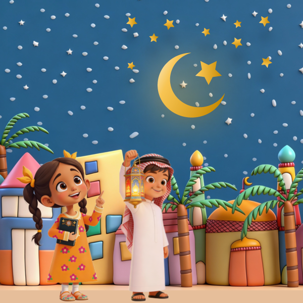 فلومستر كيدز البانر الرئيسي لشهر رمضان الكريمللمنصة التعليمية باللغة العربية