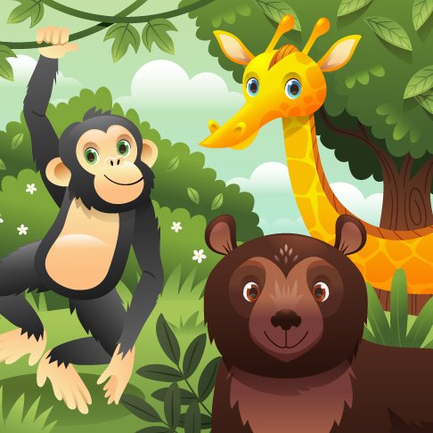 لعبة ترتيب الحروف لعبة تفاعلية مهمة جدا للاطفال تمكنهم من ترتيب الحروف وتكوين كلمات من خلال الحيوانات الظريفة